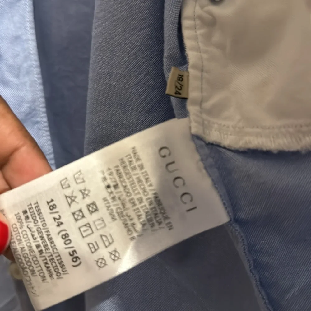 Boys Toddler Gucci Button down - Picture 5 of 5